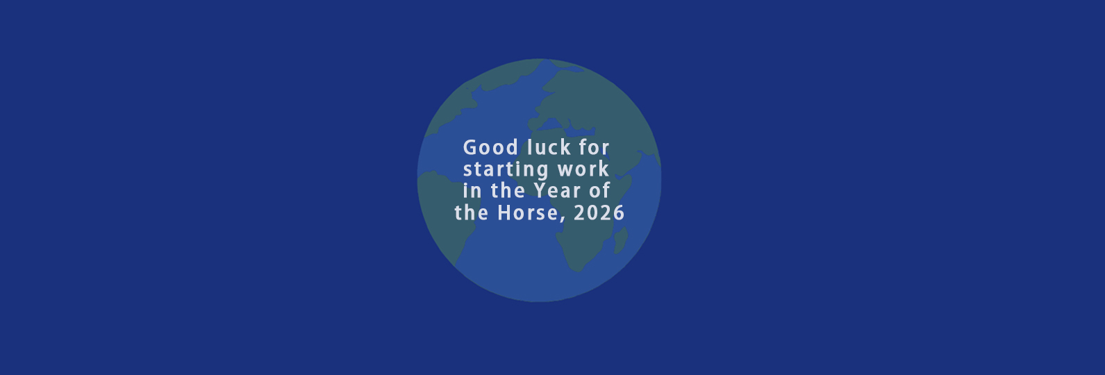 Good luck in starting work in 2026